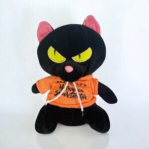 SeaWorld Halloween Spooktacular Black Cat Plush‎ Toy Small Retired